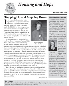 St. Stephen Housing Association News